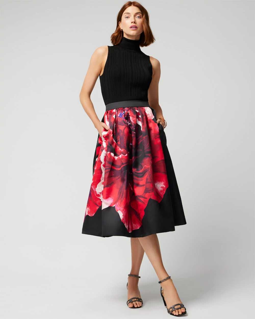 Midi skirt white house 2025 black market